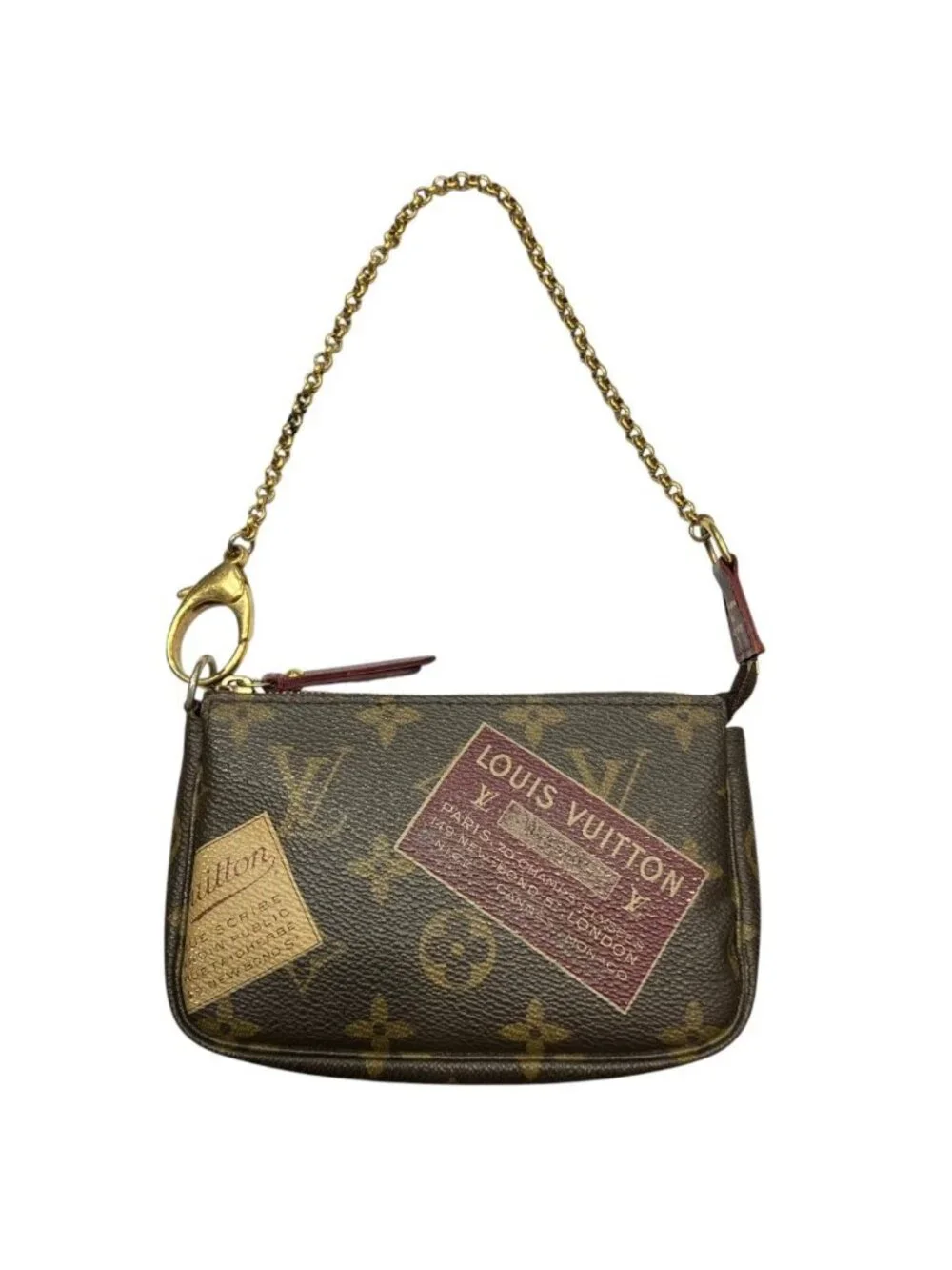Louis Vuitton Mini Pochette Soir Monogram Canvas Pouch